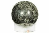 Massive, Polished Pyrite Sphere - Peru #211925-1